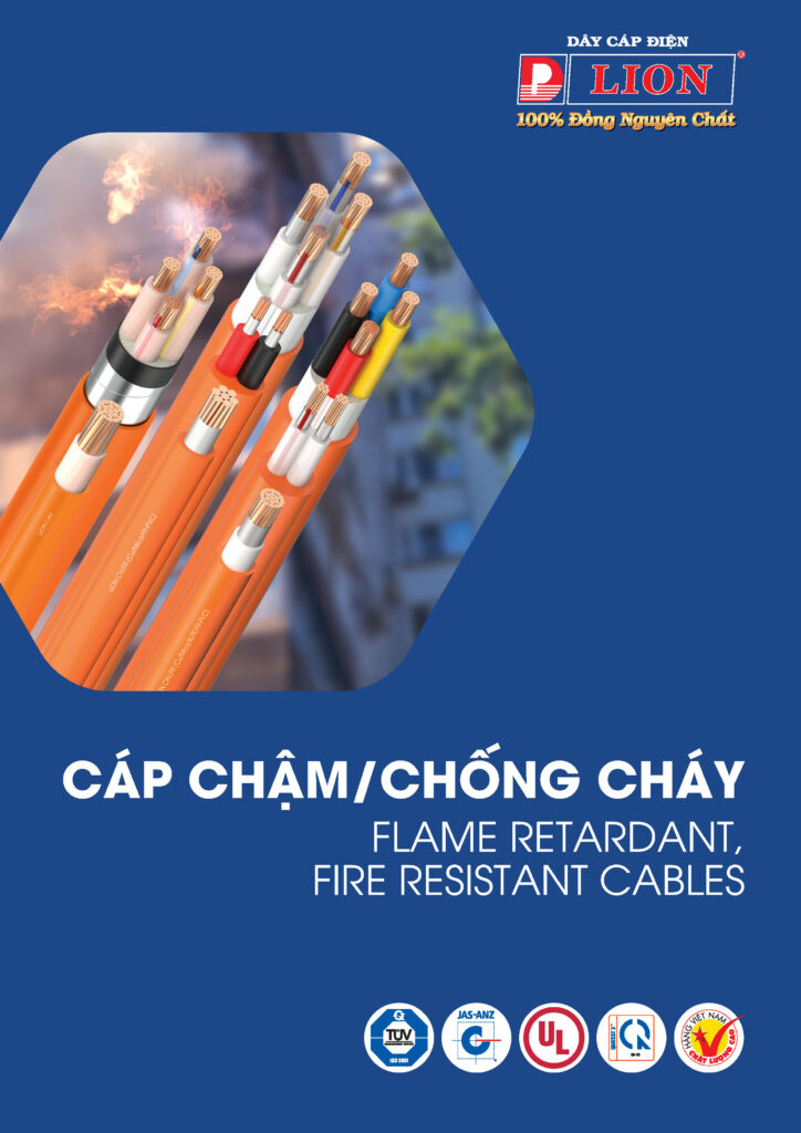 Cáp điện chậm, chống cháy